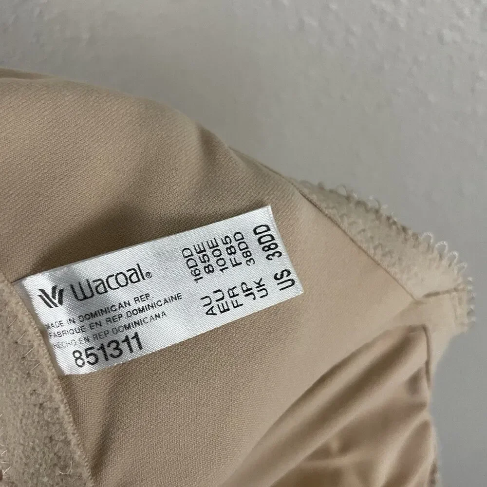 Wacoal Beige 38DD Beige Soft Embrace Front Close Underwire Bra
